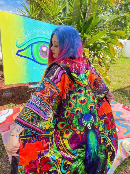 Ellie Paisley - Peacock Velvet Robe (LE 100)