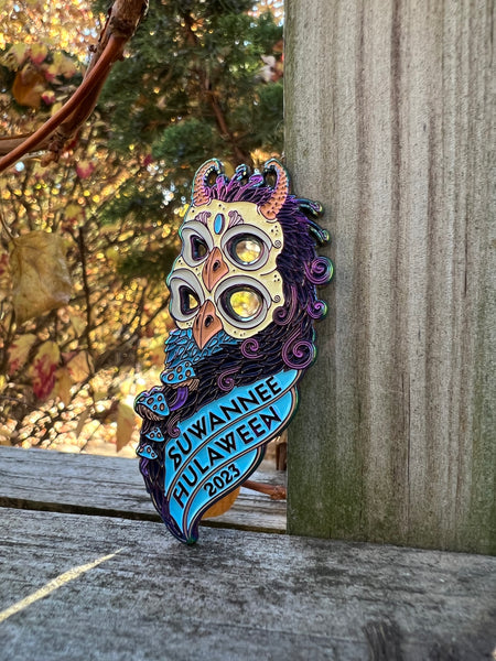 2023 Official Suwannee Hulaween 'Owl' VIP Pin
