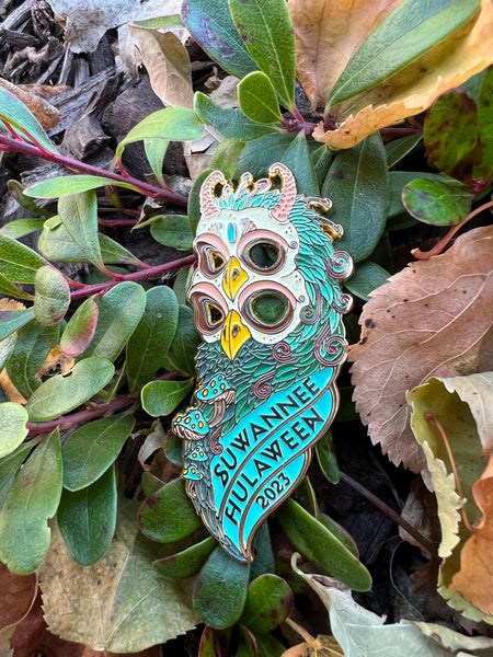 2023 Official Suwannee Hulaween 'Owl' VIP Pin