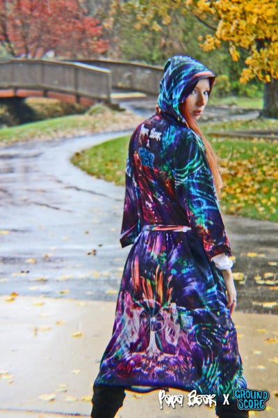 Papa Bear - City Skies Hooded Robe