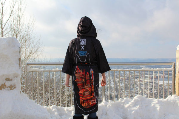 KOOZ - Moon Cat Hooded Robe