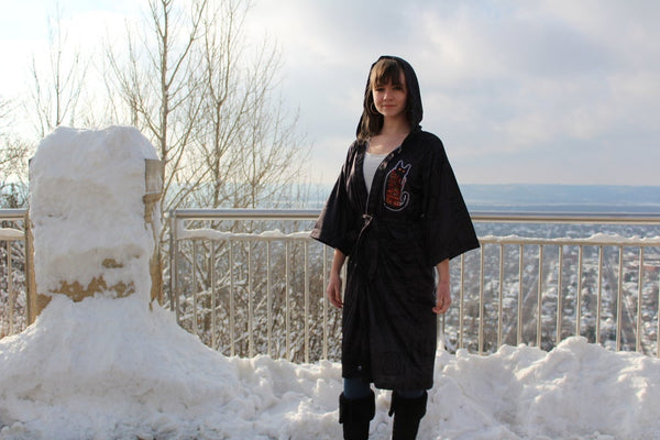 KOOZ - Moon Cat Hooded Robe
