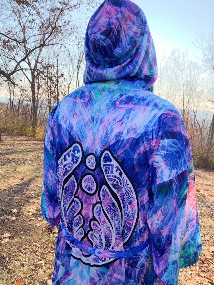 Papa Bear Astral Vibe Hooded Robe Ground Score