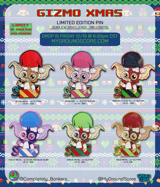 Completely Bonkers - Gizmo XMAS Pin