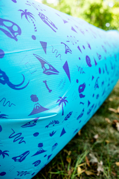 Completely Bonkers - Retro Dino Teal Air Couch