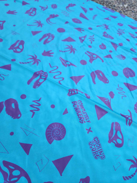 Completely Bonkers - Retro Dino Teal Bandana