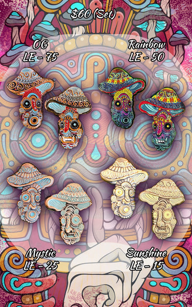 FIG - Tribal Toadstools Pin