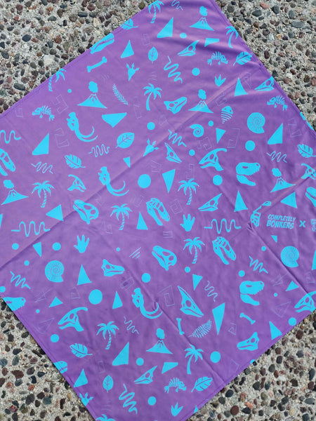 Completely Bonkers - Retro Dino Purple Bandana