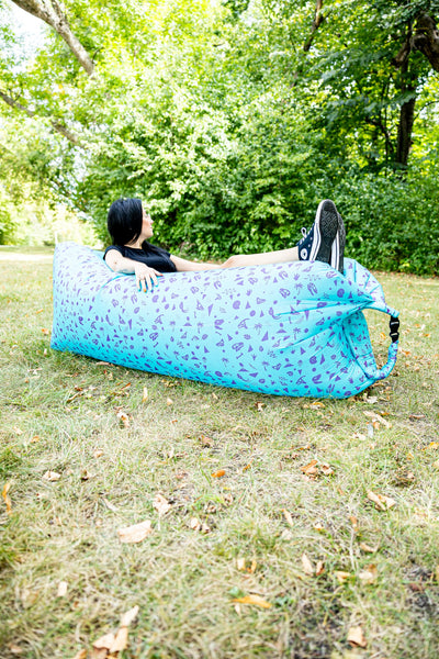 Completely Bonkers - Retro Dino Teal Air Couch