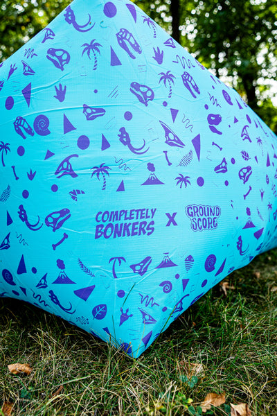 Completely Bonkers - Retro Dino Teal Air Couch