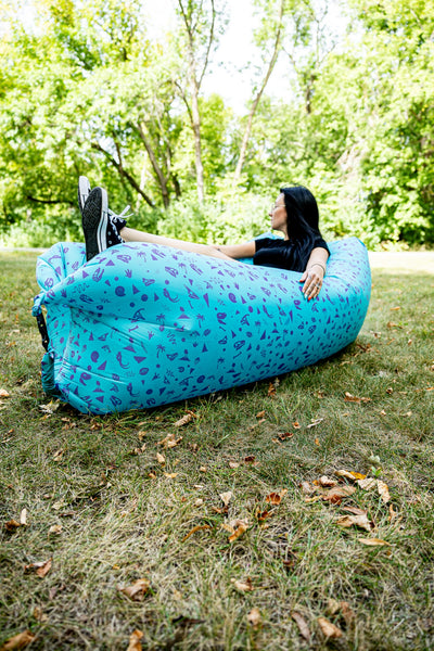 Completely Bonkers - Retro Dino Teal Air Couch