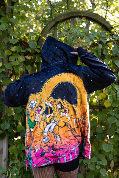 Abrooks - Jurassic Drip Crushed Velvet Zip Up Hoodie (LE 50)