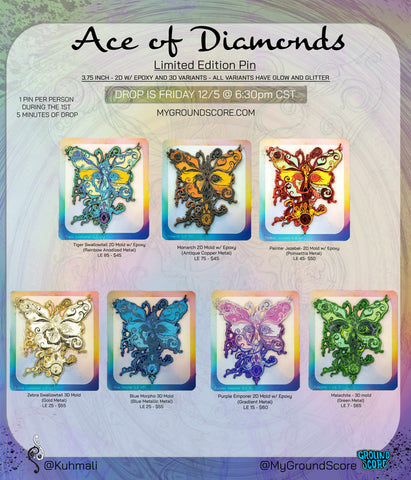 Kuhmali - Ace of Diamonds Pin