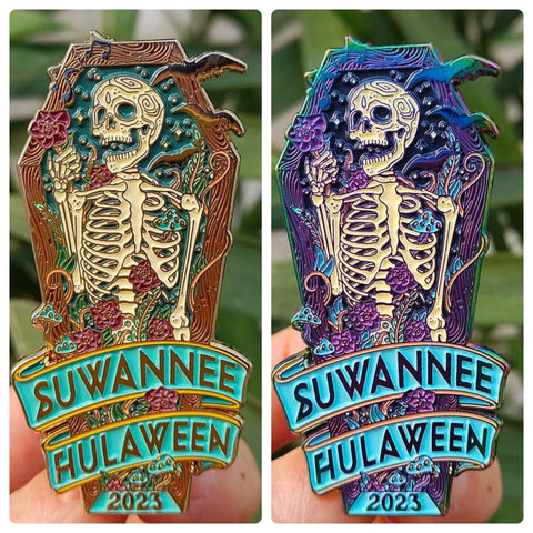 2023 Official Suwannee Hulaween 'Coffin Pin