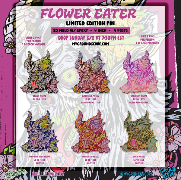 Ellie Paisley - Flower Eater Pin