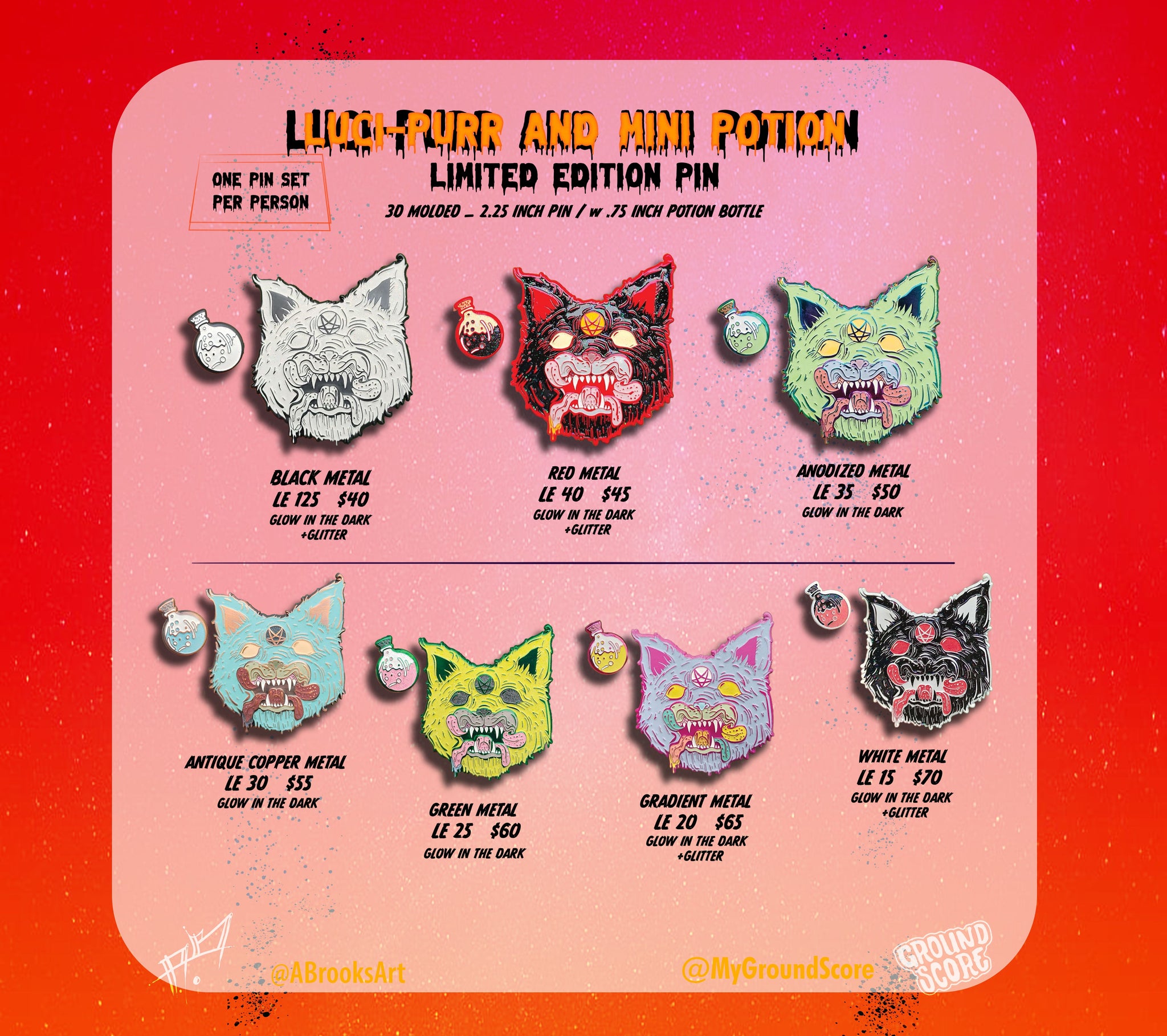 Abrooks - Luci-Purr Pin