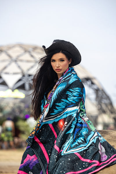 Ellie Paisley - Lunar Wolf Blanket