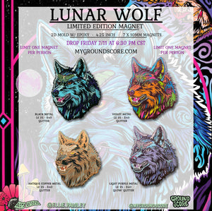 Ellie Paisley - Lunar Wolf Magnet