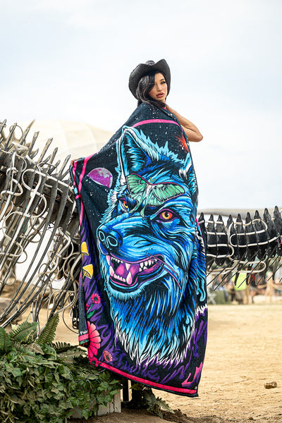 Ellie Paisley - Lunar Wolf Blanket