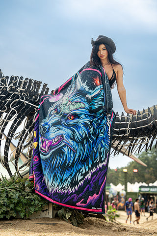 Ellie Paisley - Lunar Wolf Blanket