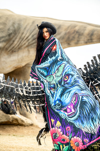 Ellie Paisley - Lunar Wolf Blanket