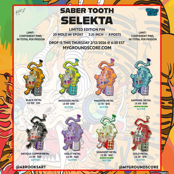 Abrooks - Sabertooth Selekta Pin
