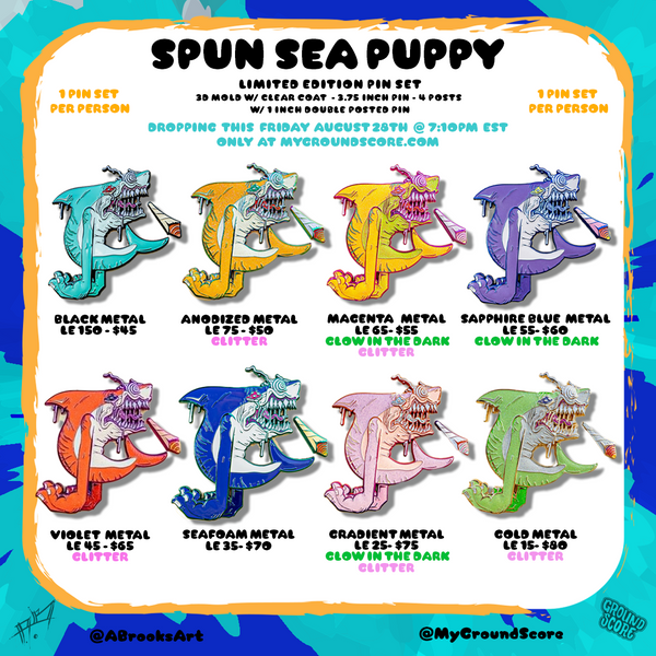 Abrooks - Spun Sea Puppy Pin
