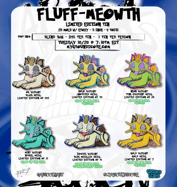 Abrooks - Fluff Meowth Pin
