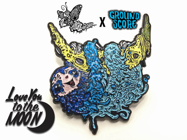 Vomitart - Love You to the Moon 3D Pin (LE 50)