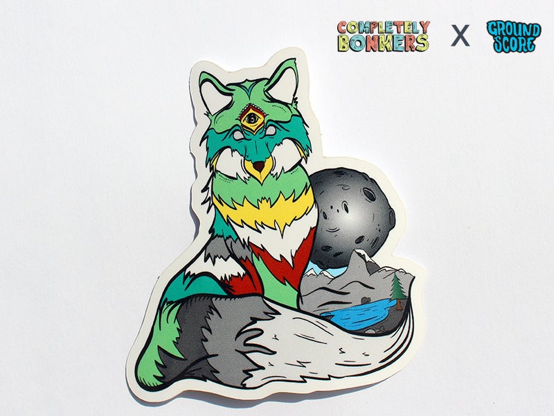 Completely Bonkers - Zen Fox Sticker (5-Pack Combo)